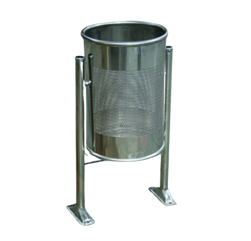 Open top stainless steel dustbin for kitchens by Street Dustbin Manufacturer in India – UrbanLand Products.
