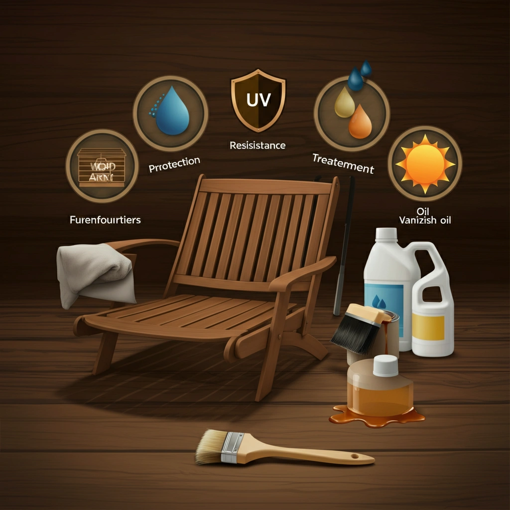 Treatment method for outdoor furniture